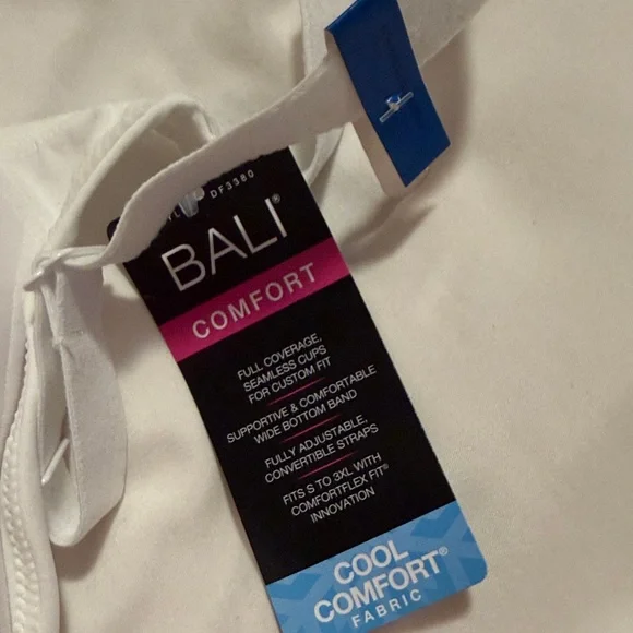 Bali Comfort Revolution Wireless Bra - White (Size XL) - Picture 2 of 5